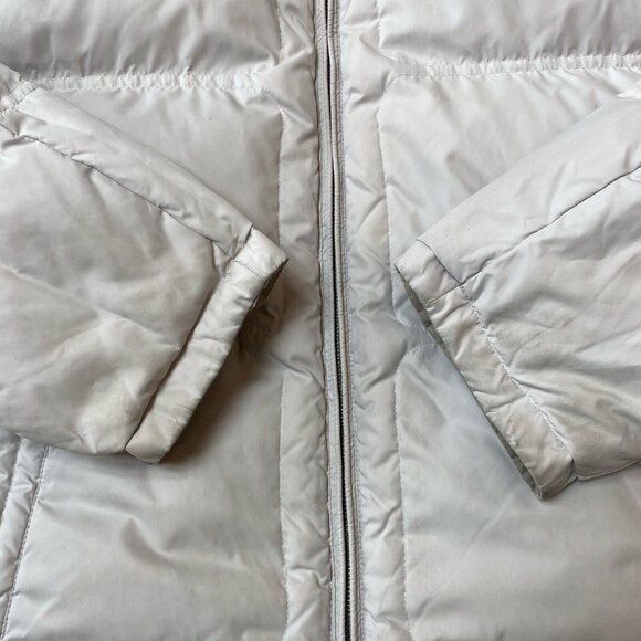 Hugo Boss Real Down Reversible Parka Jacket Hooded Cream Brown Mens Size XL - Picture 4 of 15